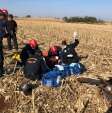 Fotos de Motociclista é socorrido de helicóptero após acidente em Marialva