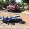 Fotos de Motociclista é socorrido em estado grave após bater em ônibus da TCCC em Maringá