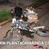 Fotos de Motociclista fica ferida ao bater moto na traseira de carro em Maringá