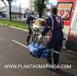 Fotos de Motociclista fica ferida ao bater na traseira de caminhão em Maringá