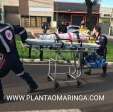 Fotos de Motociclista fica ferida ao bater na traseira de caminhão em Maringá