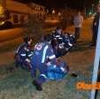 Fotos de Motociclista fica ferido ao bater em placa de sinalização em Maringá