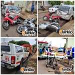 Fotos de Motociclista fica gravemente ferido ao bater em carro estacionado em Sarandi