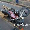 Fotos de Motociclista fica gravemente ferido após bater de frente com carro em Maringá