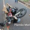 Fotos de Motociclista fica gravemente ferido após bater de frente com carro em Maringá