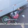 Fotos de Motociclista fica gravemente ferido após bater em coletivo da cidade verde em Sarandi