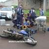 Fotos de Motociclista sofre ferimentos graves ao bater em lateral de caminhão em Maringá