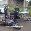 Fotos de Motociclista sofre ferimentos graves ao bater em lateral de caminhão em Maringá