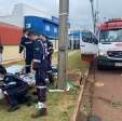 Fotos de Motociclista sofre ferimentos graves após bater em poste em Maringá