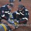 Fotos de Motociclistas ficam ferido depois de abalroamento no contorno sul em Maringá