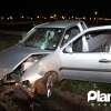 Fotos de Motorista fica ferido após bater em guard rail, do contorno norte em Maringá