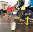 Fotos de Motorista fica gravemente ferida após bater na traseira de carreta na Avenida Colombo em Sarandi