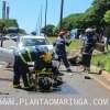 Fotos de Motorista invade pista e bate de frente com carro que transportava funcionários do SAMU em Maringá