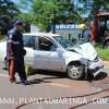 Fotos de Motorista invade pista e bate de frente com carro que transportava funcionários do SAMU em Maringá