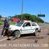 Fotos de Motorista invade pista e bate de frente com carro que transportava funcionários do SAMU em Maringá