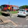 Fotos de Motorista invade pista e bate de frente com carro que transportava funcionários do SAMU em Maringá