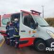 Fotos de Motorista morre carbonizado após acidente envolvendo duas carretas e uma ambulância, em Maringá