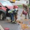 Fotos de Motorista perde o controle do veículo e derruba poste em Maringá