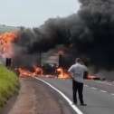 Fotos de Motoristas morrem após trágico acidente na BR-376