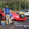 Fotos de Mulher fica ferida após tentar desviar de buraco e capotar carro no contorno sul em Maringá