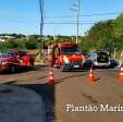 Fotos de Mulher morre e homem fica ferido em acidente entre carro e moto em Maringá