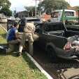 Fotos de Ônibus da TCCC bate na traseira de carro e deixa uma pessoa ferida em Maringá