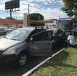 Fotos de Ônibus da TCCC bate na traseira de carro e deixa uma pessoa ferida em Maringá