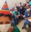 Fotos de Paciente internado com complicações da COVID-19 ganha festa de aniversário em hospital de Maringá