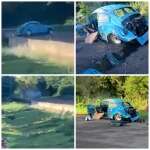 Fotos de Piloto de Maringá sobrevive a acidente impressionante durante competição automobilística em Campo Mourão