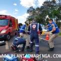 Fotos de Pneu de moto fura e provoca grave acidente em rodovia de Maringá