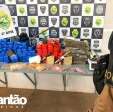 Fotos de Rocam apreende grande quantidade de drogas e quase R$ 17 mil em Maringá; dois homens foram presos