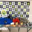 Fotos de Rocam apreende grande quantidade de drogas e quase R$ 17 mil em Maringá; dois homens foram presos