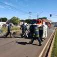 Fotos de Professor fica ferido após capotamento na Avenida Nildo Ribeiro em Maringá