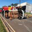 Fotos de Professor fica ferido após capotamento na Avenida Nildo Ribeiro em Maringá