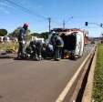 Fotos de Professor fica ferido após capotamento na Avenida Nildo Ribeiro em Maringá