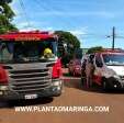 Fotos de Trabalhador fica ferido ao bater cabeça e ficar preso dentro de um caminhão tanque em Paiçandu