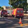 Fotos de Trabalhador sofre descarga elétrica, cai de poste e fica ferido em Maringá