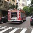 Fotos de Trabalhadores ficam pendurados em prédio no centro de Maringá