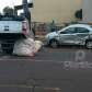 Fotos de Vídeo mostra momento em que caminhonete capota, após bater em carro estacionado em Maringá