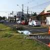 Fotos de Vídeo mostra momento em que caminhonete cruza preferencial e mata motociclista em Maringá