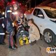 Fotos de Vídeo mostra quando motociclista na contramão bate de frente com carro em Sarandi