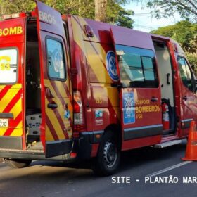 Fotos de Motociclista e pedestre ficam feridos após grave acidente em Maringá