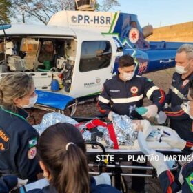 Fotos de Criança de 1 ano no colo da avó é intubada ao ser ejetada de carro após capotamento no Paraná