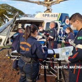 Fotos de Criança de 1 ano no colo da avó é intubada ao ser ejetada de carro após capotamento no Paraná