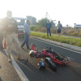 Fotos de Idoso é socorrido de helicóptero após acidente de moto em Marialva