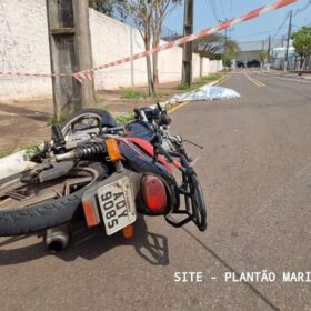 Fotos de Motociclista de 55 anos morre após grave acidente em Maringá