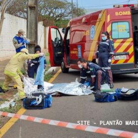 Fotos de Motociclista de 55 anos morre após grave acidente em Maringá