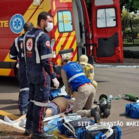 Fotos de Motociclista de 55 anos morre após grave acidente em Maringá