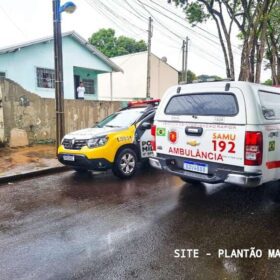 Fotos de Câmera de segurança registra homem baleado correndo em busca de ajuda em Maringá