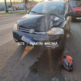 Fotos de Câmera de segurança registrou acidente que matou pai e deixou filha ferida em Maringá